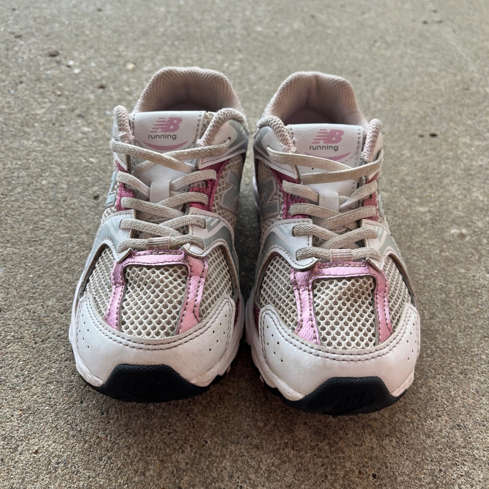 New Balance 530 White Pink Metallic Running Sneakers PZ530RK Kids Sz 1.5Y casual - Picture 4 of 9